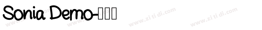 Sonia Demo字体转换